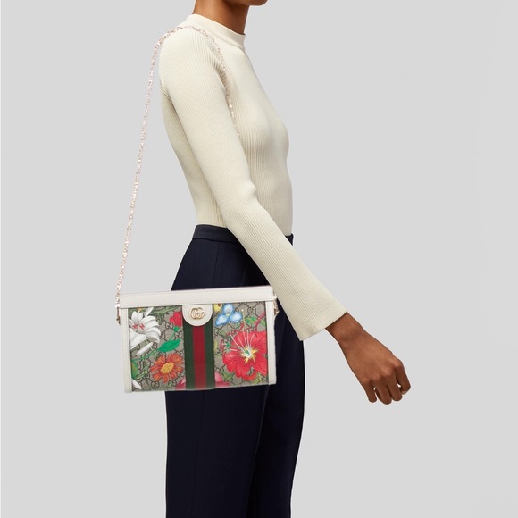 Gucci Small Ophidia GG Flora Shoulder Bag - Picture 2 of 5